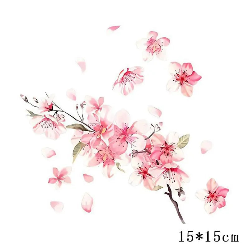 15*15cm Red Rose Romantic Toilet Sticker Bathroom Toilet Decor Living Room Cabinet Refrigerator Home Decoration Decals Oasis Select A5