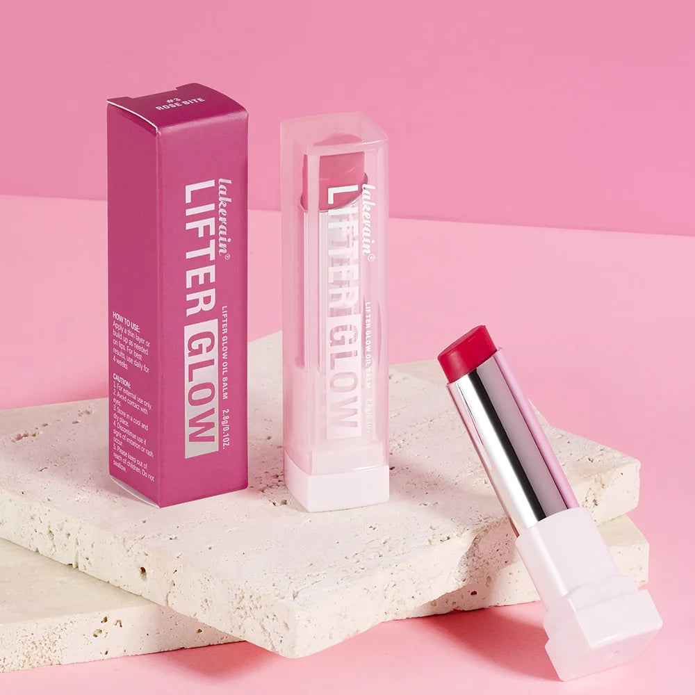 Lifter Glaze Oil Lip Balm with Hyaluronic Acid and Hydrating Oil Blend Lip Balm with 24HRs of Smooth Moisturizing Pink Oasis Select