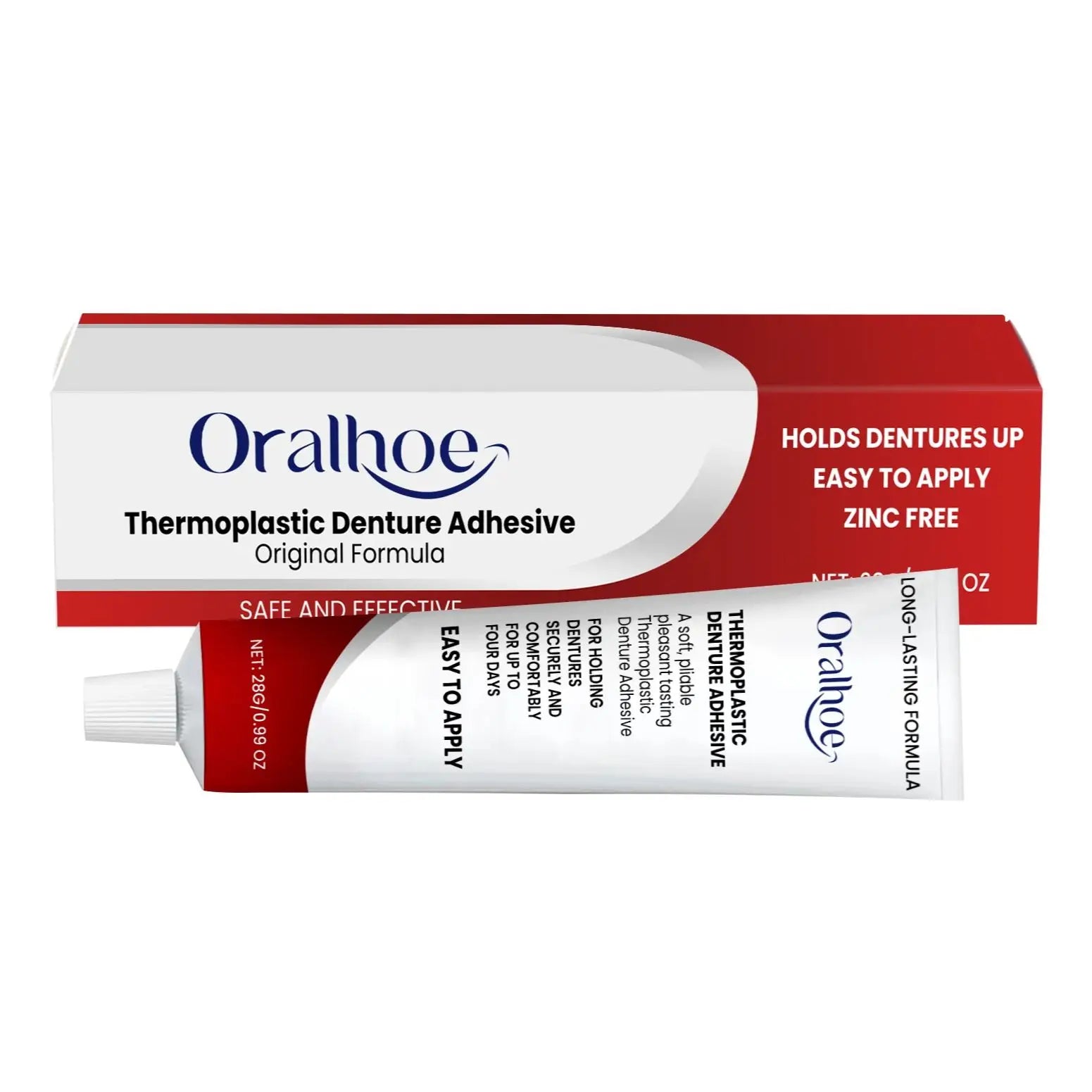 Comfort Denture Adhesives Glue Teeth Care Thermoplastic Denture Silicone Reline Kit Adhesive Cushion Friction Fixed Dentures Oasis Select 28g boxed