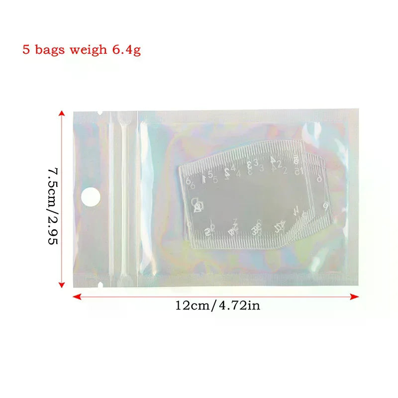 5Pcs Durable Brow Shaping Stencil Shaping Portable Instant Brow Shaper Drawing Eyebrow Design Ruler Gift Oasis Select