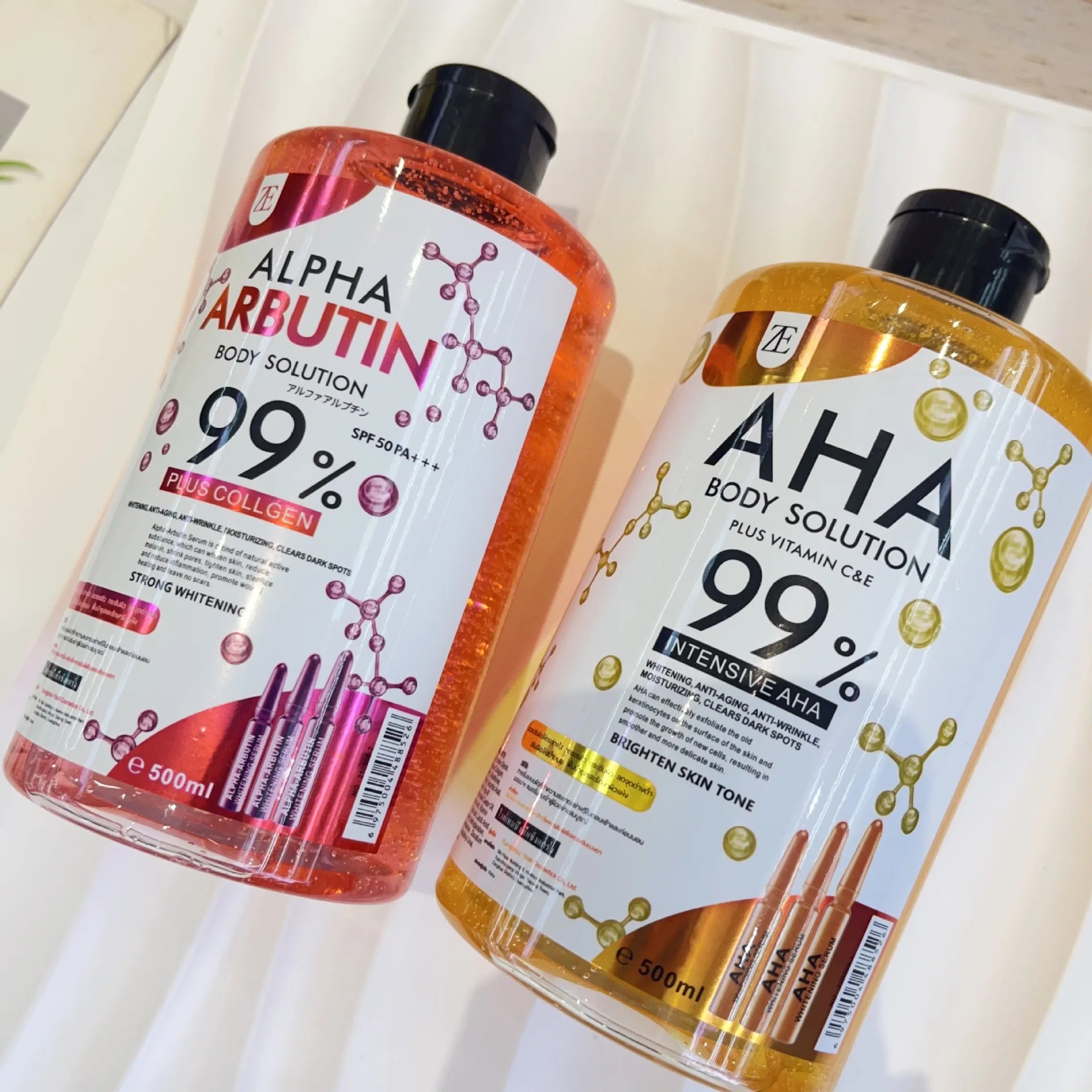 500ml AHA Body and Face Serum Water Moisturizing and Smoothing Facial Skin Arbutin Body Essence Water Oasis Select
