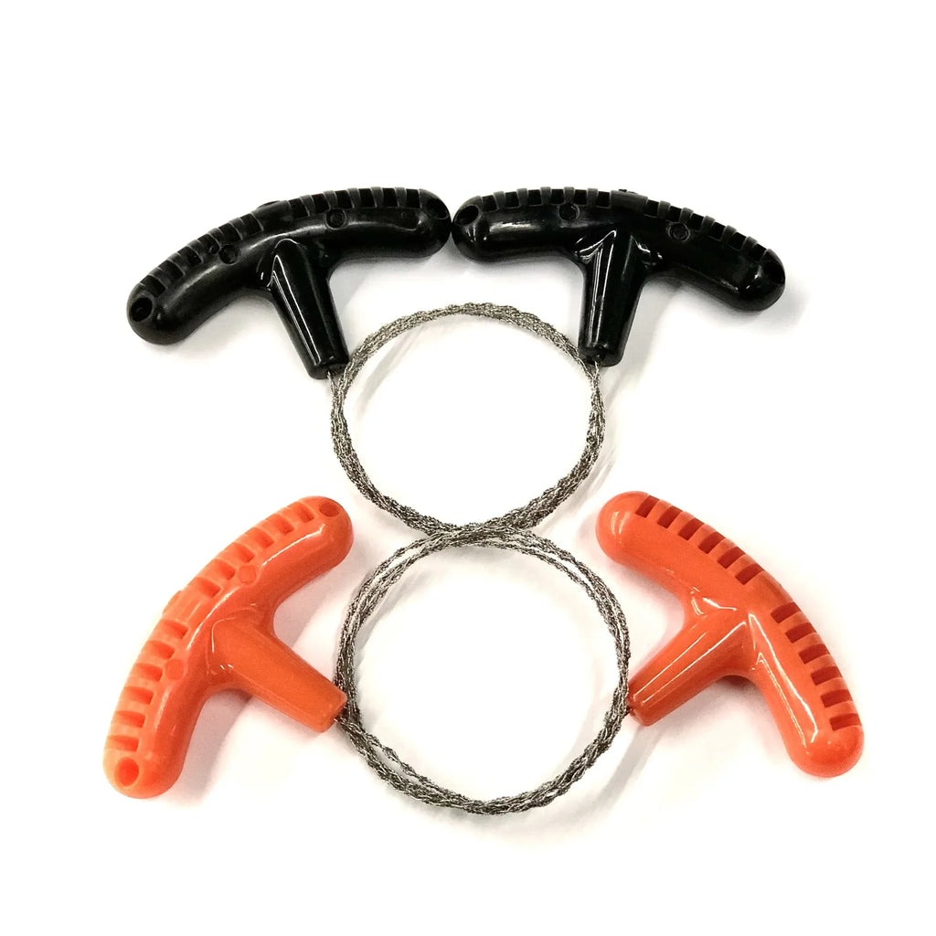 Portable Stainless Steel Wire Saw with Finger Handle Outdoor Camping Hiking Pocket Manual Cutting Chain Saws Survive Tool Oasis Select