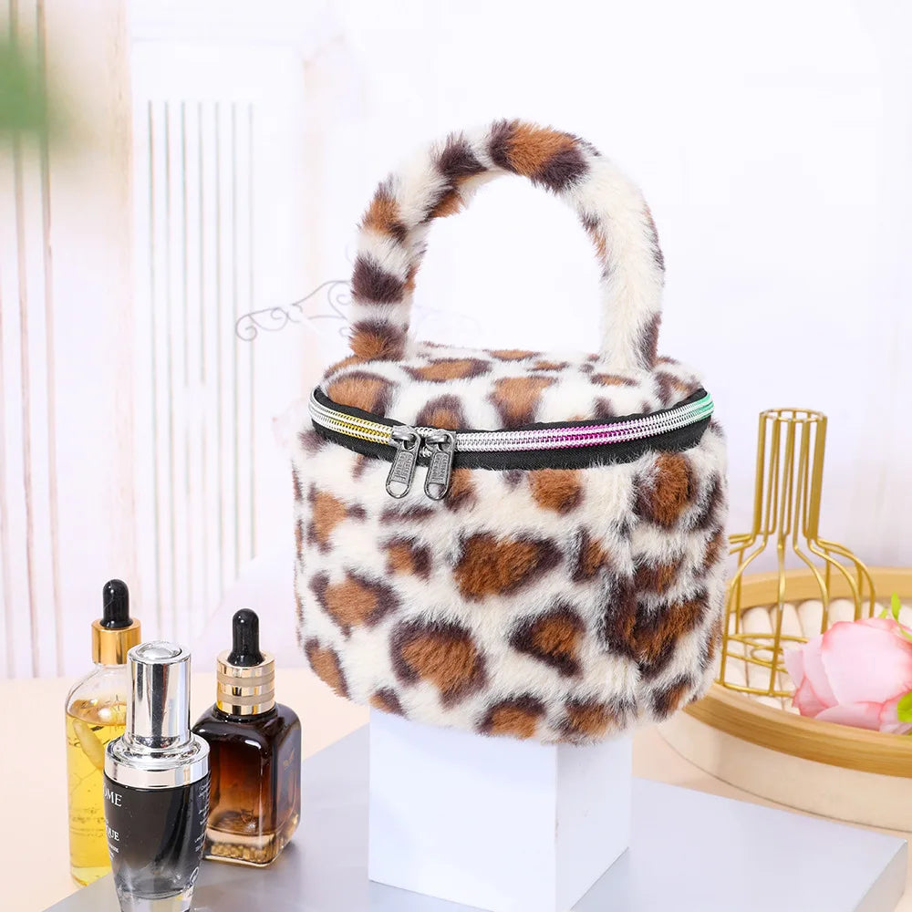 Large Leopard Print Makeup Bag – Travel Cosmetics Organizer