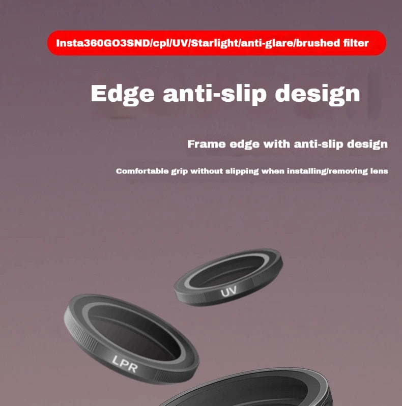 JSR ND4–ND64 Optical Glass ND Filters for Insta360 GO 3S