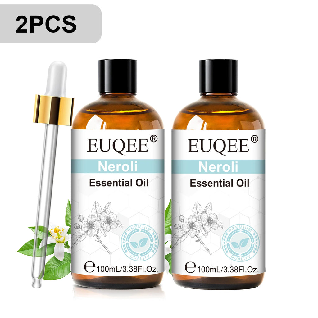 EUQEE 100ml Essential Oil for Diffuser – Lavender, Rose & More