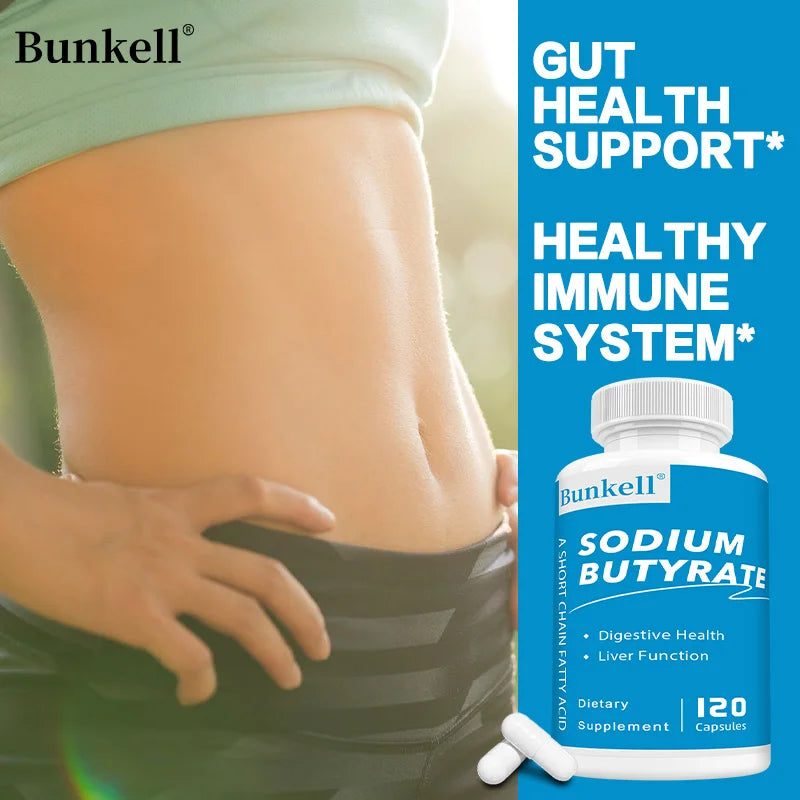 Sodium Butyrate Gut Health Supplement – 120 Vegan Capsules Gut Health Supplement Oasis Select
