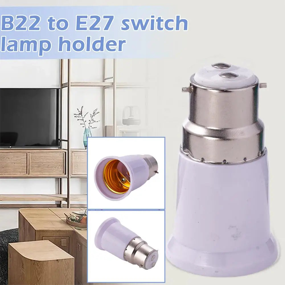 B22 to E27 Lamp Holder Converter holder Bayonet to Screw Lamp Light Socket Bulb Base Spliter Extension Adapter LED Corn Bulb Oasis Select