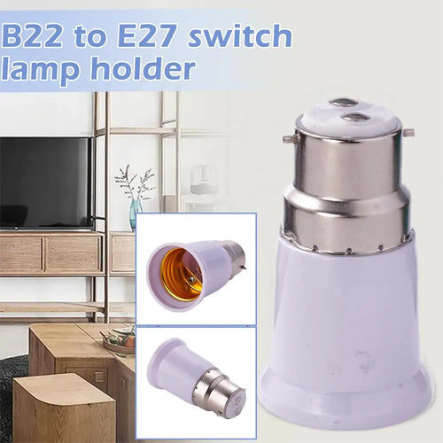 B22 to E27 Lamp Holder Converter holder Bayonet to Screw Lamp Light Socket Bulb Base Spliter Extension Adapter LED Corn Bulb Oasis Select