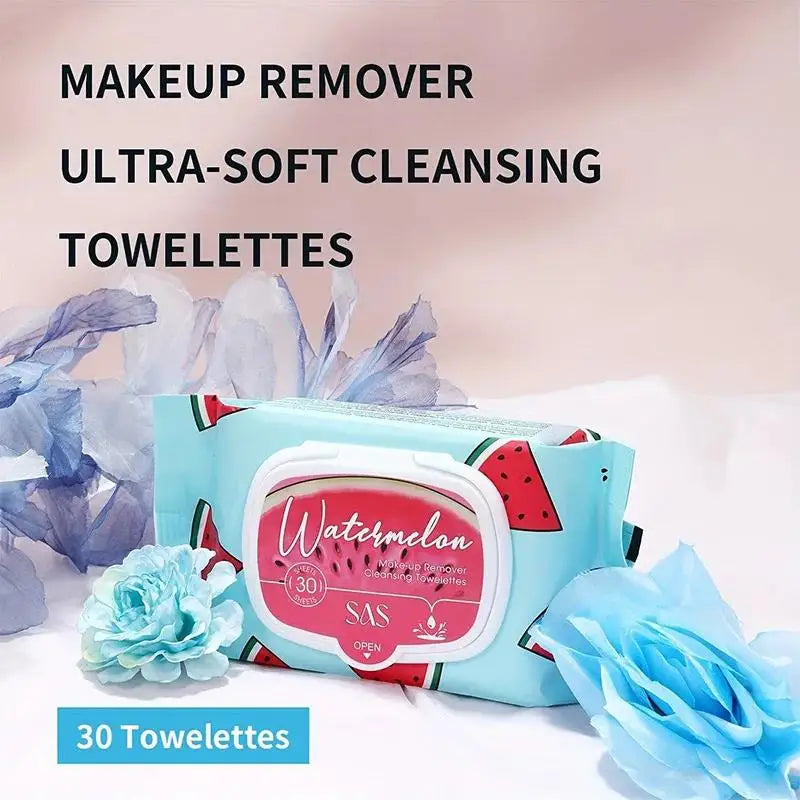 USHAS Makeup Remover Wipes – 30 Gentle Hypoallergenic Wipes