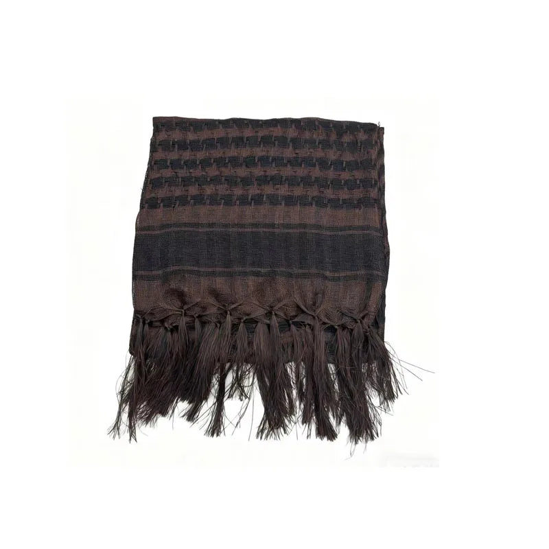 1/2pcs Men Women Scarf Plaid Tartan Lightweight Cotton Keffiyeh Scarf For Winter Square Shawl Scarf Tactical Neck Warmer Cover Oasis Select 1pcs Coffee