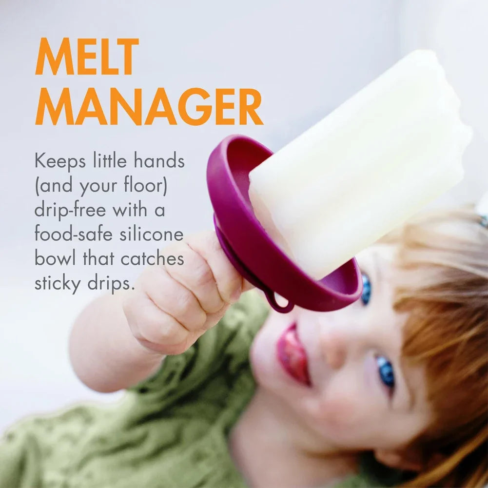 5Pcs Drip-Proof Popsicle Rack Silicone Anti-Drip Ice Cream Bracket Reusable Portable Popsicle Protector for Kid for Summer Days Oasis Select
