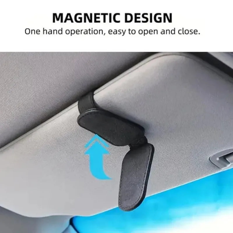 Car Sun Visor Glasses Case Holder Sunglasses Clip Ticket Card Clip Multifunction Portable Clip Auto Interior Accessories Oasis Select