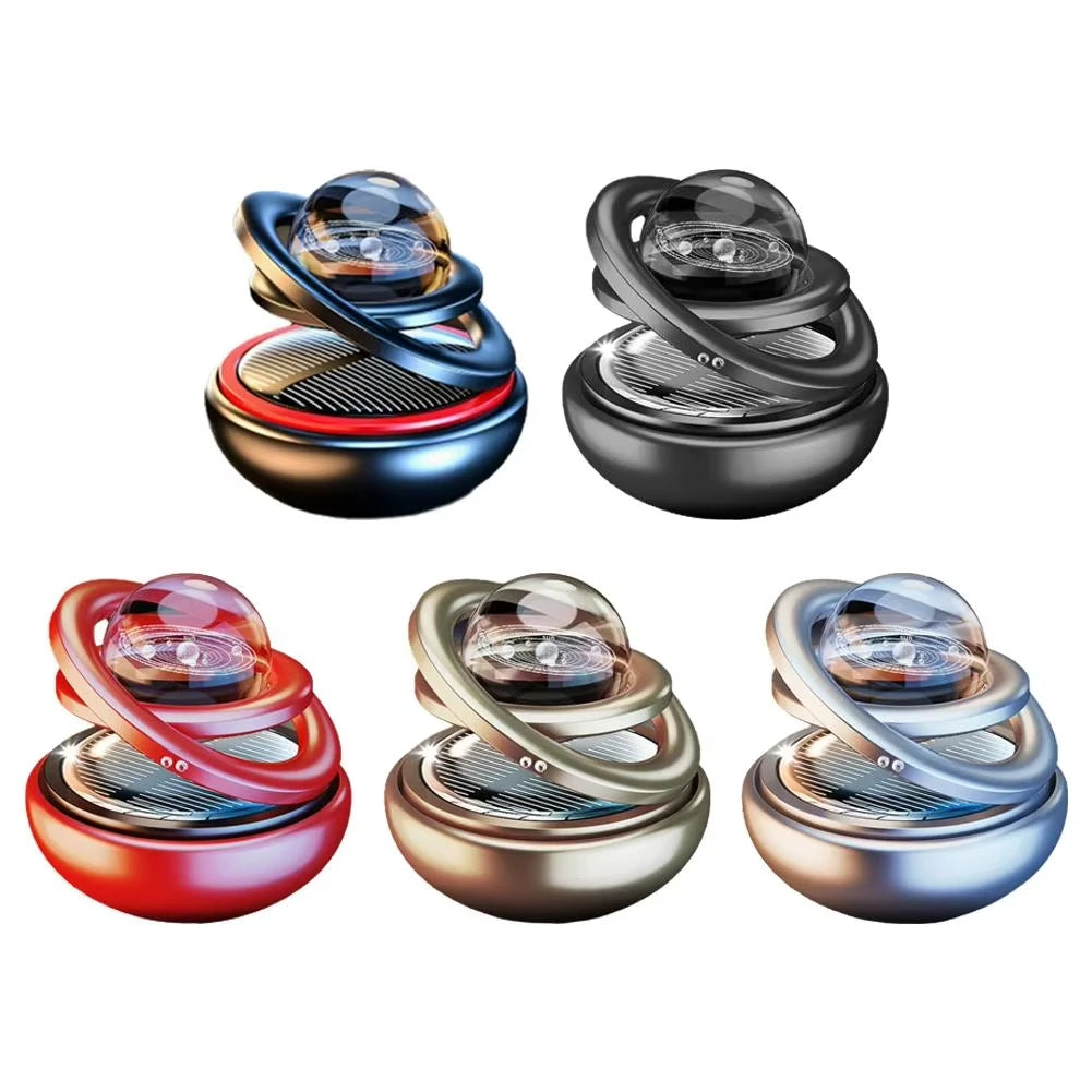 Auto Car Solar Aromatherapy Ornaments Car Double Suspended Crystal Ball Aromatherapy Perfume Ornaments Creative Ornaments Oasis Select