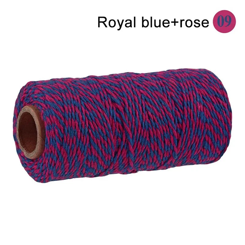 100M Two-Color Cotton Baker's Twine 2mm – Craft & Gift Cord