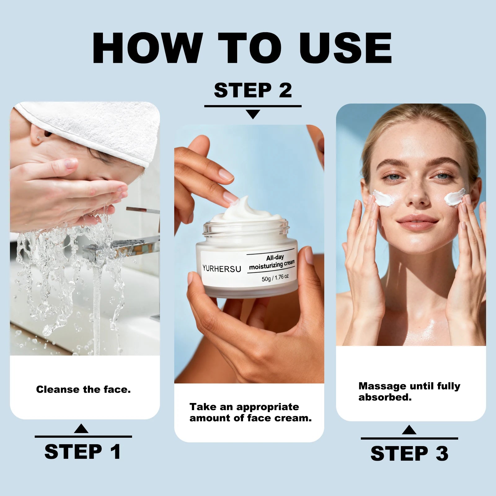 Hyaluronic Acid All Day Moisturizing Face Cream – 50g Face Moisturizing Cream Oasis Select