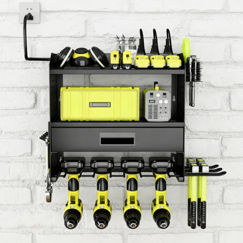 Drill Screwdriver Tool Storage Rack Wrench Pliers Hole Plate Finishing Rack Wall Tool Storage Rack Oasis Select