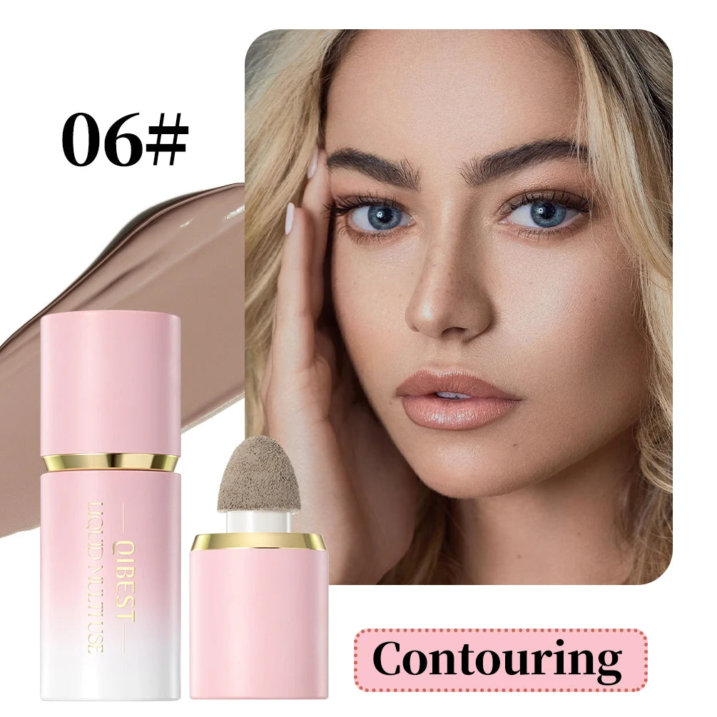 QiBest Liquid Blush Highlighter & Contour Stick – 6 Shades