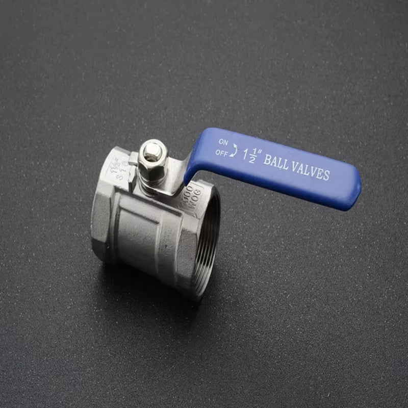 Stainless Steel Ball Valve 1/4 "3/8" 1/2 "3/4" 1/4 "1-1/4" 1-1/2 "internal Thread BSP Threaded Valve with Vinyl Handle Oasis Select