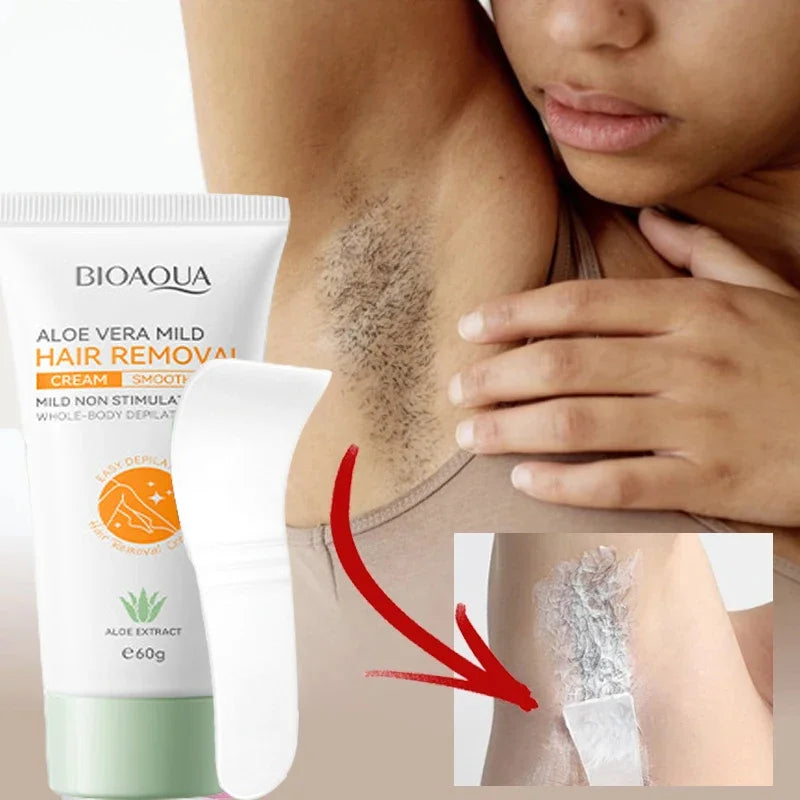 Aloe Vera Hair Removal Cream 60g – Fast, Gentle & Skin-Safe Hair Removal Cream Oasis Select