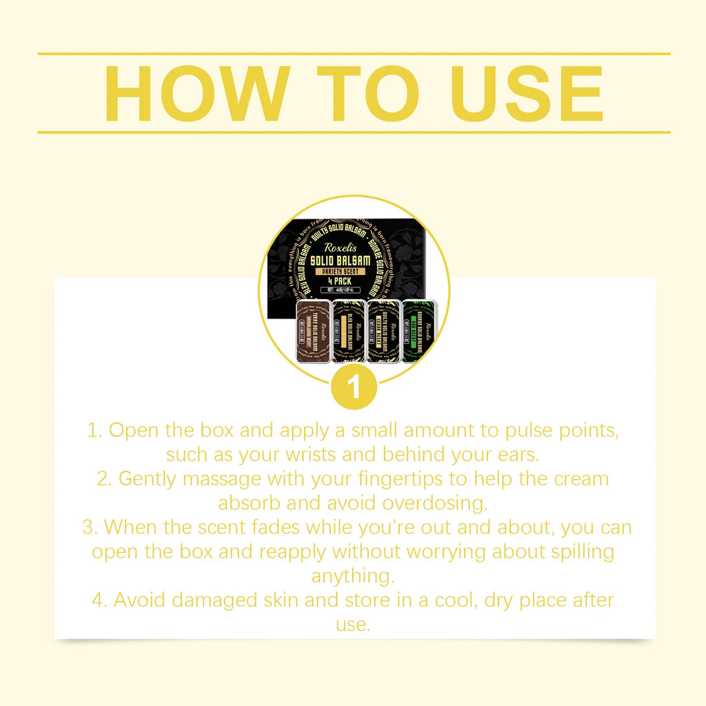 Roxelis Elegant Solid Perfume Set Fresh and Light Fragrance Naturally Long-Lasting Everyday Convenient Men's Perfume Set Oasis Select