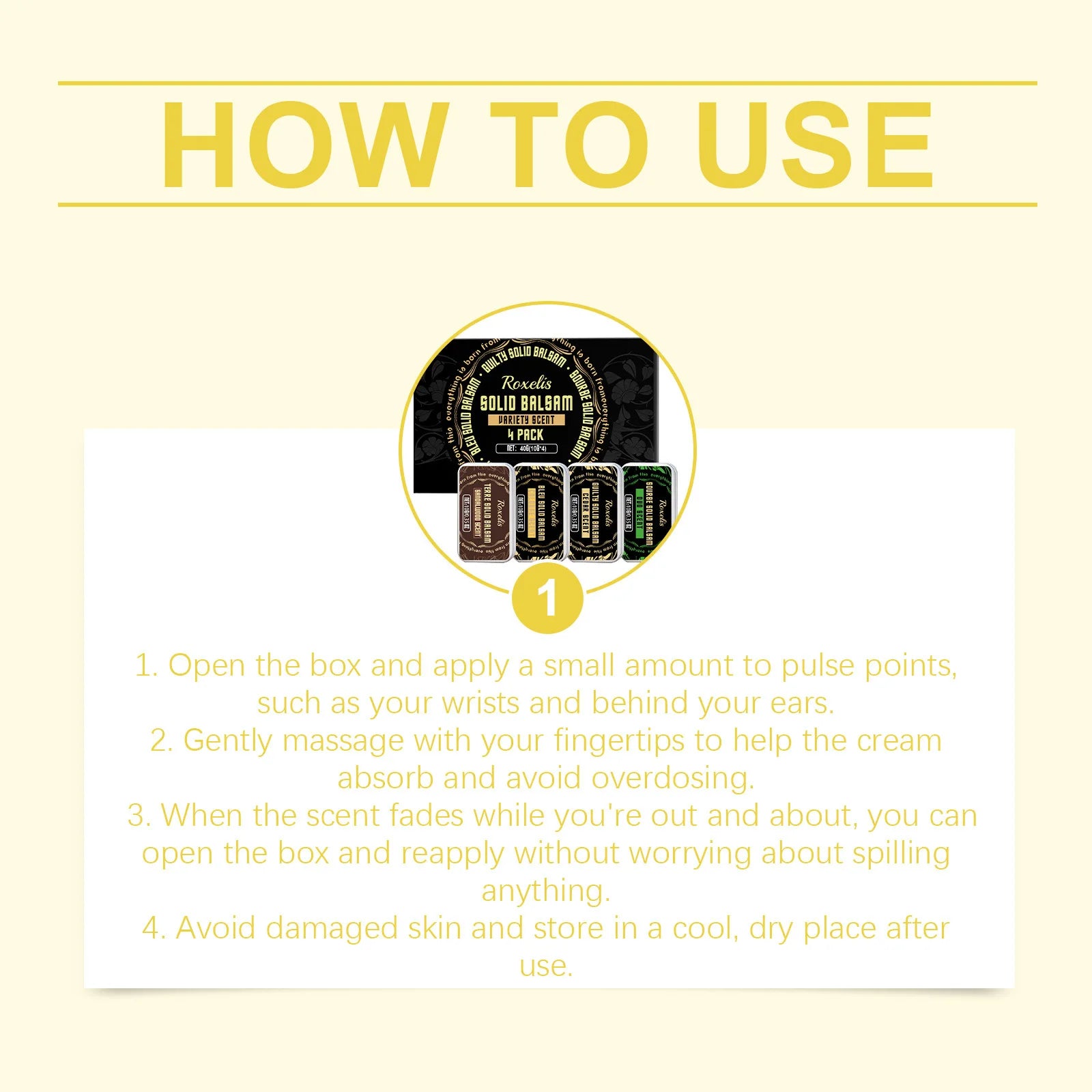 Roxelis Elegant Solid Perfume Set Fresh and Light Fragrance Naturally Long-Lasting Everyday Convenient Men's Perfume Set Oasis Select