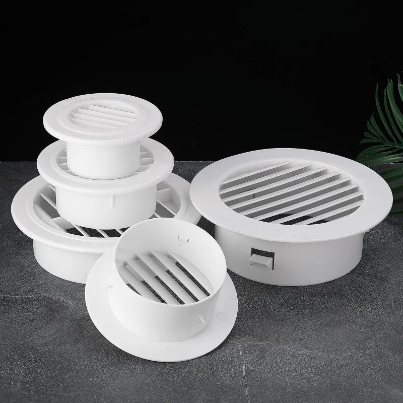 Air Vent Extract Valve Grille Air Conditioning Hole Cover Dust Plug Wall Ducting Decorative Cap Kitchen Bathroom Accessories Oasis Select