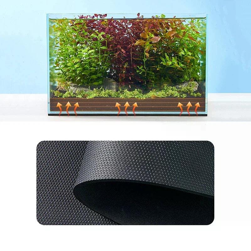 Black Thickened Fish Tank Non-slip Pad, Aquarium Shock-Absorbent Mat, Eco-friendly Insulation, Ideal for Terrarium Landscaping Oasis Select