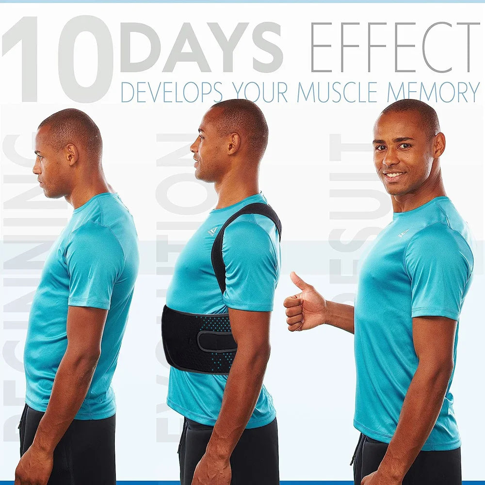 Back Brace Posture Corrector for Men Women Back Lumbar Shoulder Posture Support Pain Relief Muscle Memory Support Straightener Oasis Select