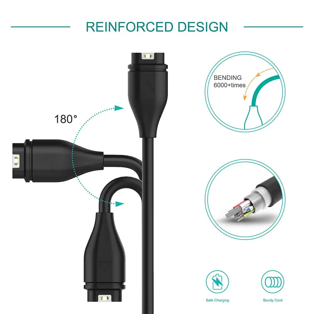 Garmin Charger Cable – Fenix 7/6/5, Forerunner, Instinct, Venu Smartwatch Charger Cable Oasis Select
