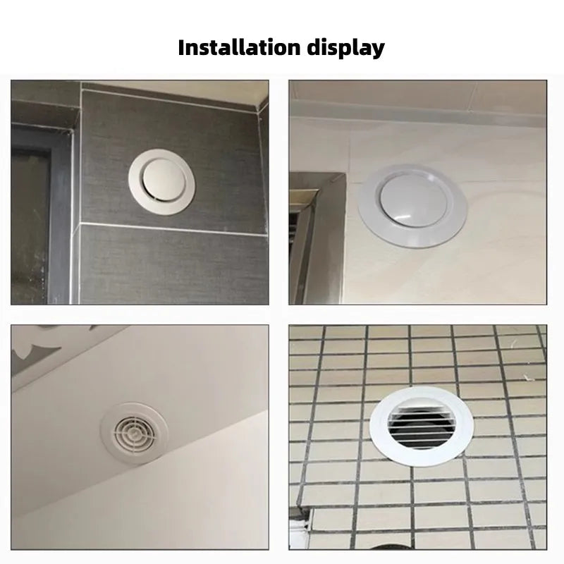 Air Vent Extract Valve Grille Air Conditioning Hole Cover Dust Plug Wall Ducting Decorative Cap Kitchen Bathroom Accessories Oasis Select