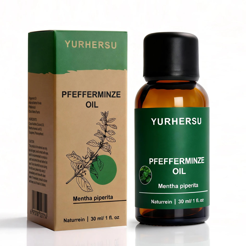 Pure Peppermint Essential Oil 30ml – Focus, Clarity & Cooling Pure Essential Oil Oasis Select 2pcs 30ml