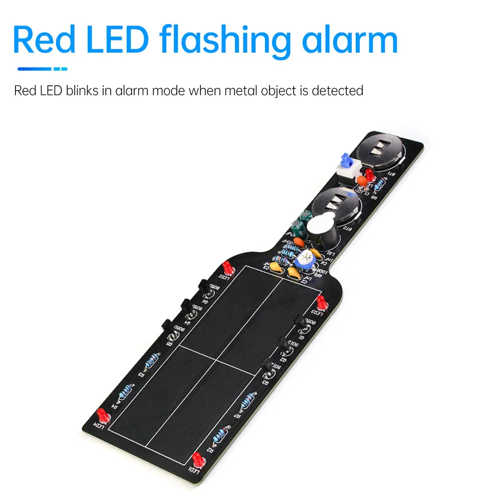 DC3-5V Handheld Simple Metal Detector Electronic Kit DIY Metal Detector Kit DIY Technology Training Welding Metal Detector Oasis Select