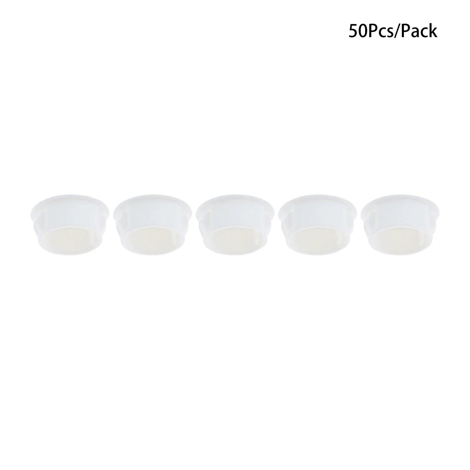 50Pcs Plastic Blanking End Caps Hole Plugs 5mm–32mm Black/White