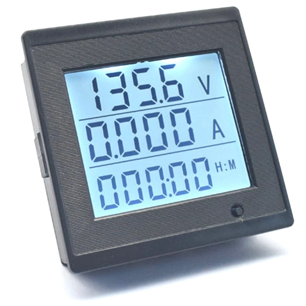 DC 6-200V 20A Voltage Current Meter LCD Digital Display Power Consumption Impedance Multi-Function Meter Tester Tools With Alarm Oasis Select