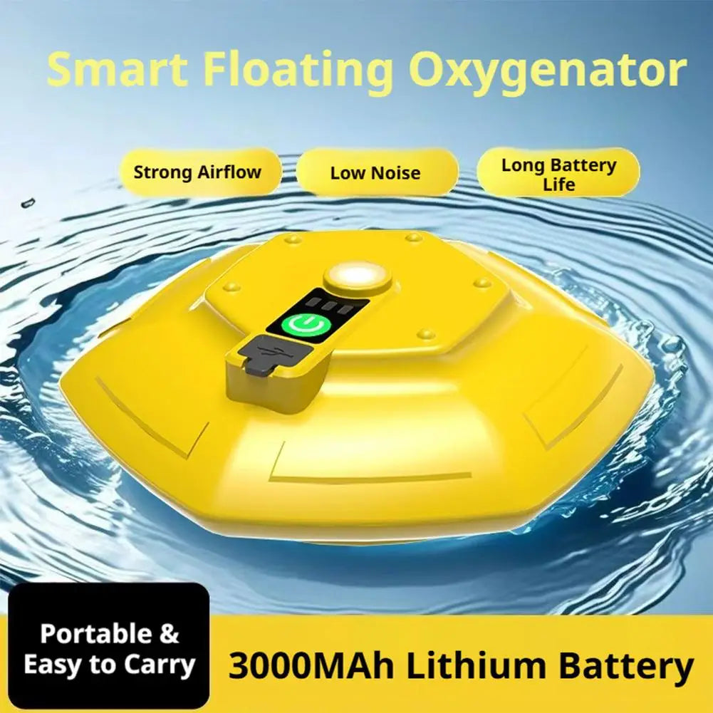 Outdoor Aerator Pump UFO Float Aerator Portable Float Fishing Small Aerator Fishing Automatic Oxygen Machine Oasis Select