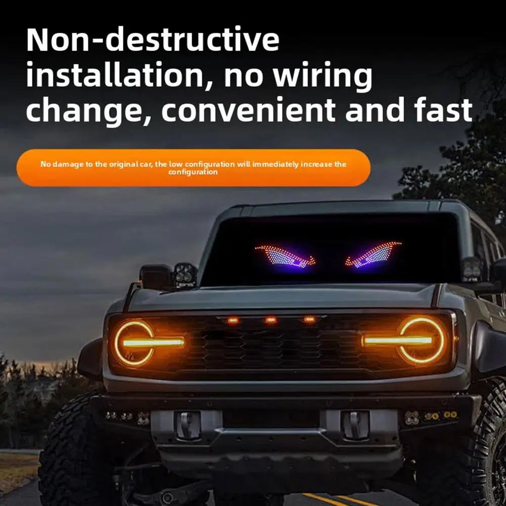 Car LED Devil Eyes Light Decorative Lights USB Warning Lights Dynamic Demon Eye Lights Atmosphere Light Auto Accessories Oasis Select