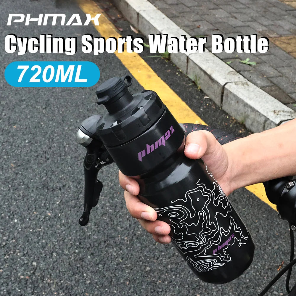 PHMAX 720ML Bicycle Water Bottle Lightweight Outdoor Sport Portable Cycling Kettle MTB Road PP Large Capacity Bike Cup Oasis Select