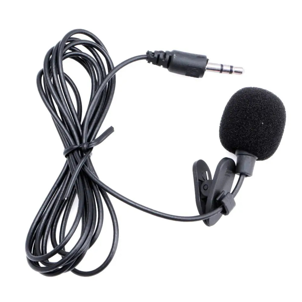 Mini Portable 1.5m Clip-on Microphone Condenser Lavalier Tie Clip Microphone For Audio Studio Wired Mic For PC Laptop Oasis Select