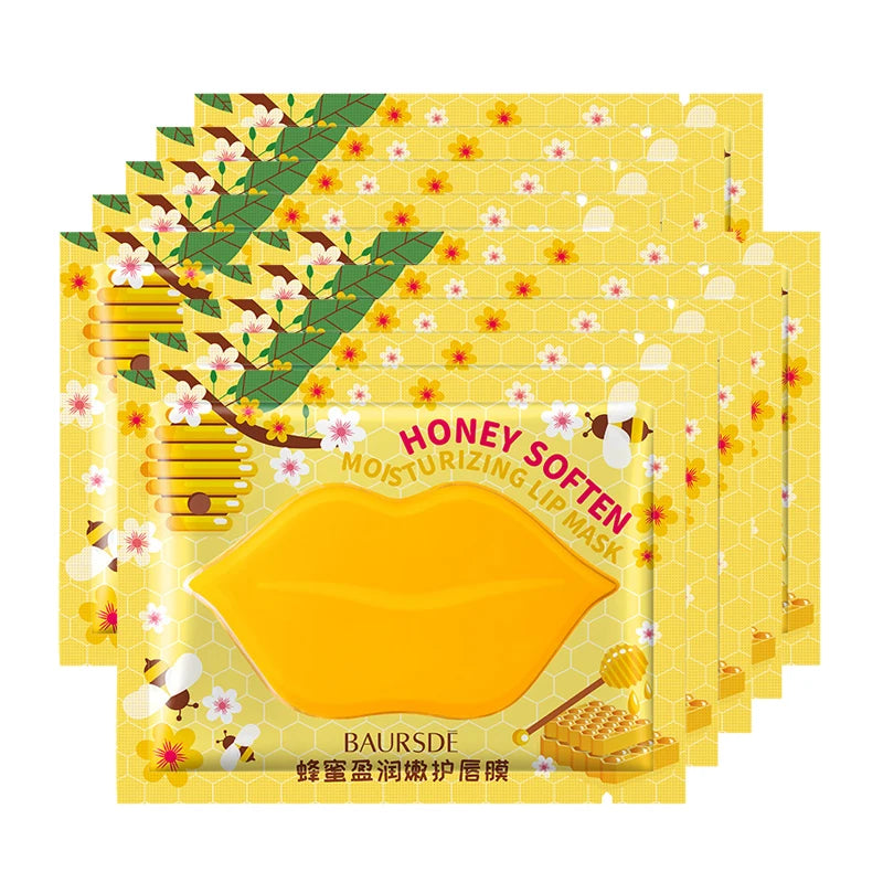 Collagen Nourishing Lip Mask – Hydrating Fruit Essence Patch Lip Mask Patch Oasis Select Honey 10pcs
