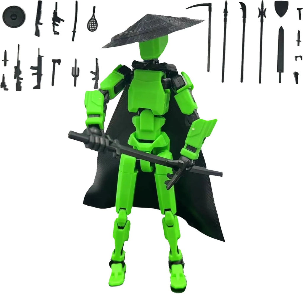 Lucky 13 3D Printed Movable Robot Action Figure & DIY Mannequin Robot Action Figure Oasis Select C One Size