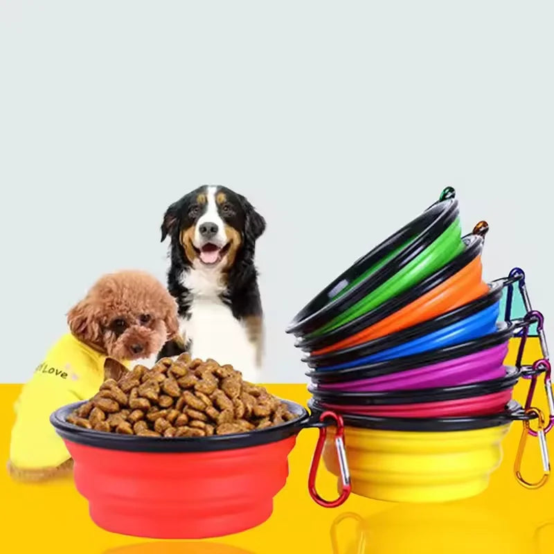 Portable Dog Bowl with Telescopic and Folding Design Suitable for Pets Including Food and Water Suitable for Outdoor Use Oasis Select