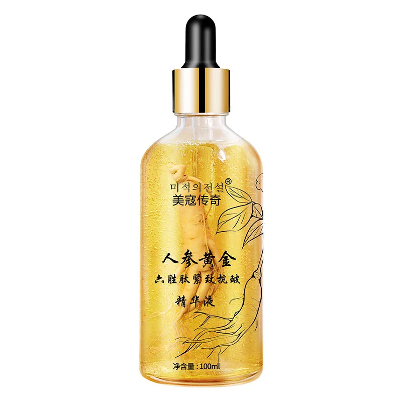 Ginseng & Peptide Gold Face Serum 100ml – Hydrating & Firming Face Serum Essence Oasis Select