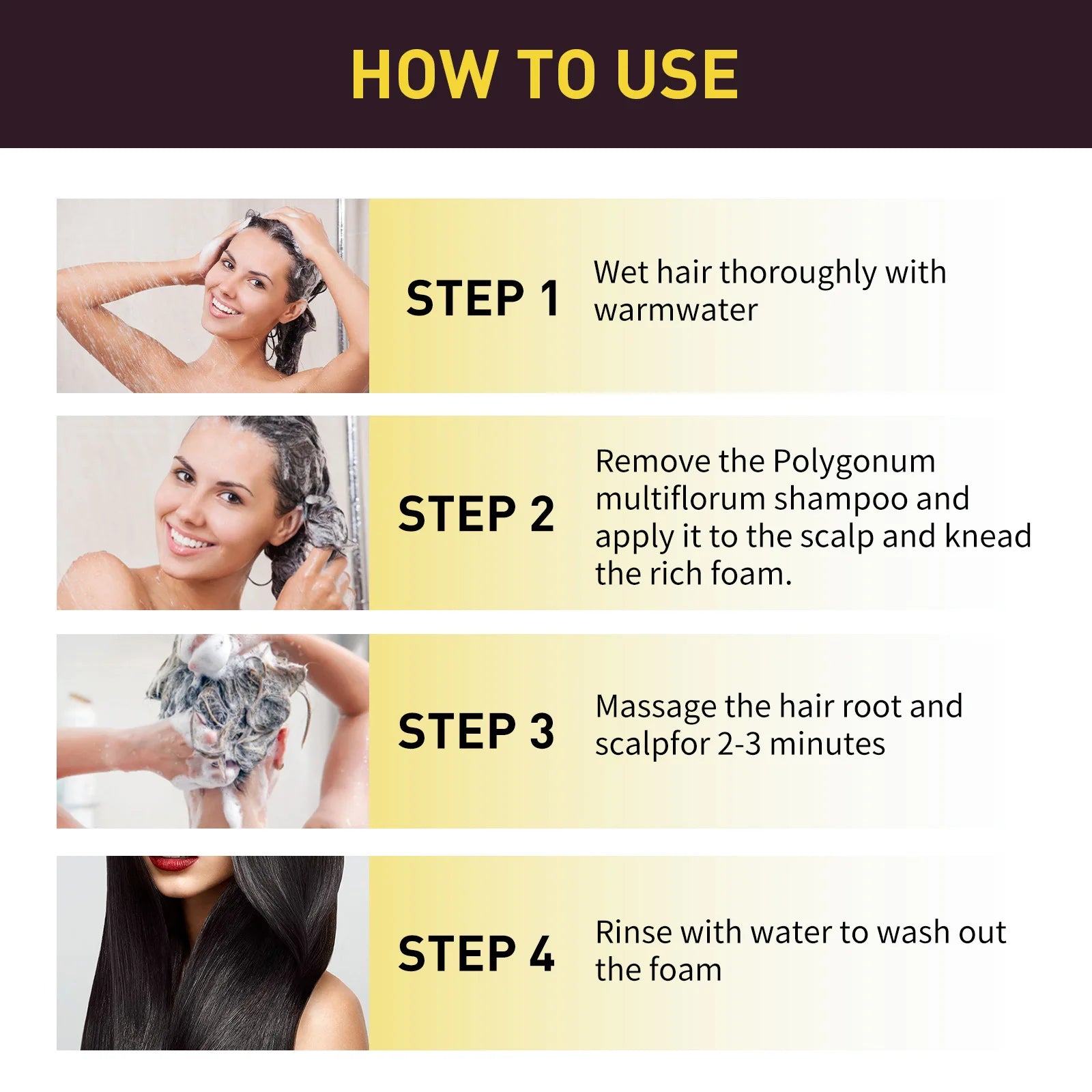 EELHOE Gray Hair Color Dye Shampoo – Restore Black Hair Hair Color Shampoo Oasis Select