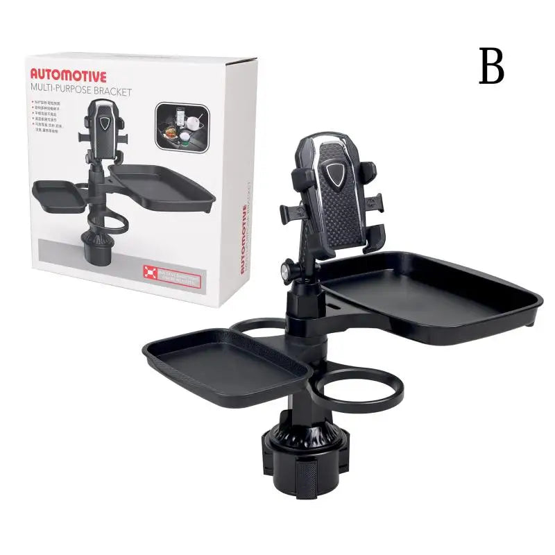 3-in-1 Detachable Car Cup Holder Tray-Expandable Food Table With 360° Rotating Design,Sturdy Base For Long Road Trips Table Tray Oasis Select B