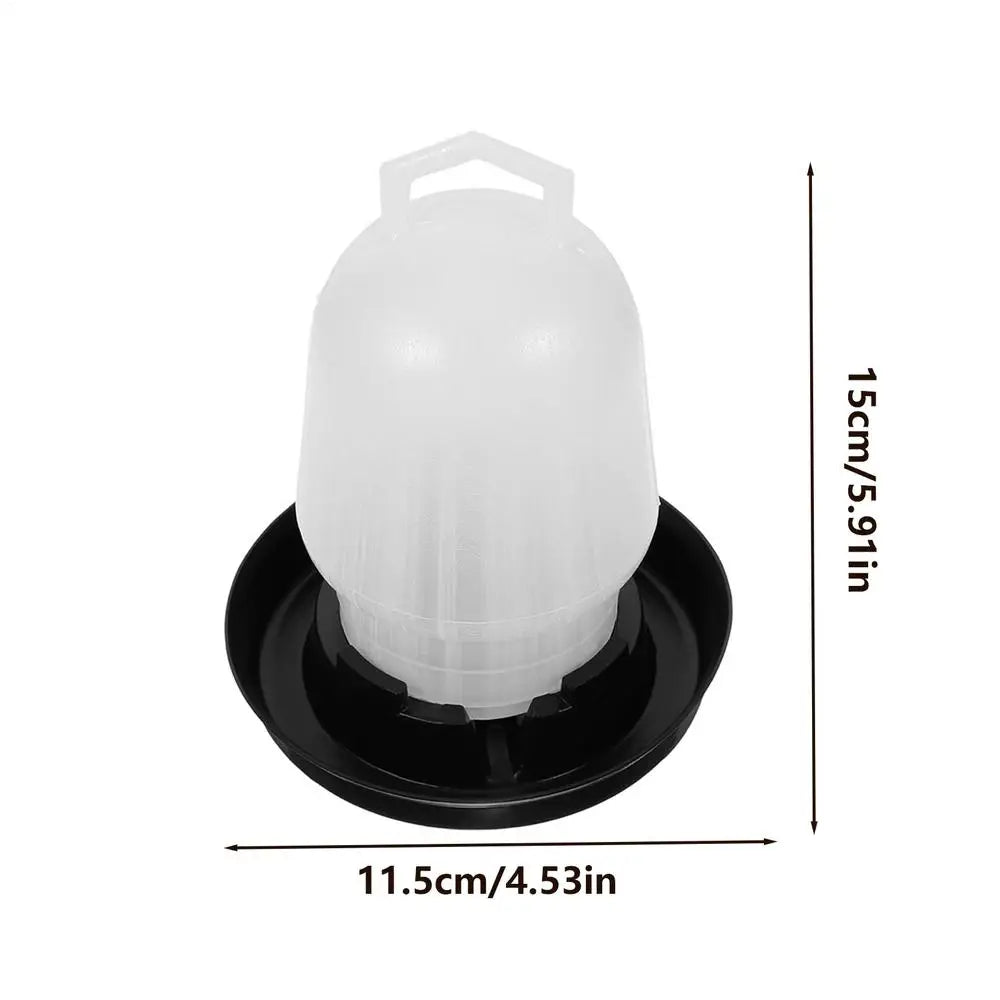 Automatic Chicken Waterer Poultry Drinker Duck Waterer for Duck Goose Pigeon Quail Livestock Coop Farm Feeding Drinking Oasis Select White