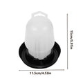 Automatic Chicken Waterer Poultry Drinker Duck Waterer for Duck Goose Pigeon Quail Livestock Coop Farm Feeding Drinking Oasis Select White