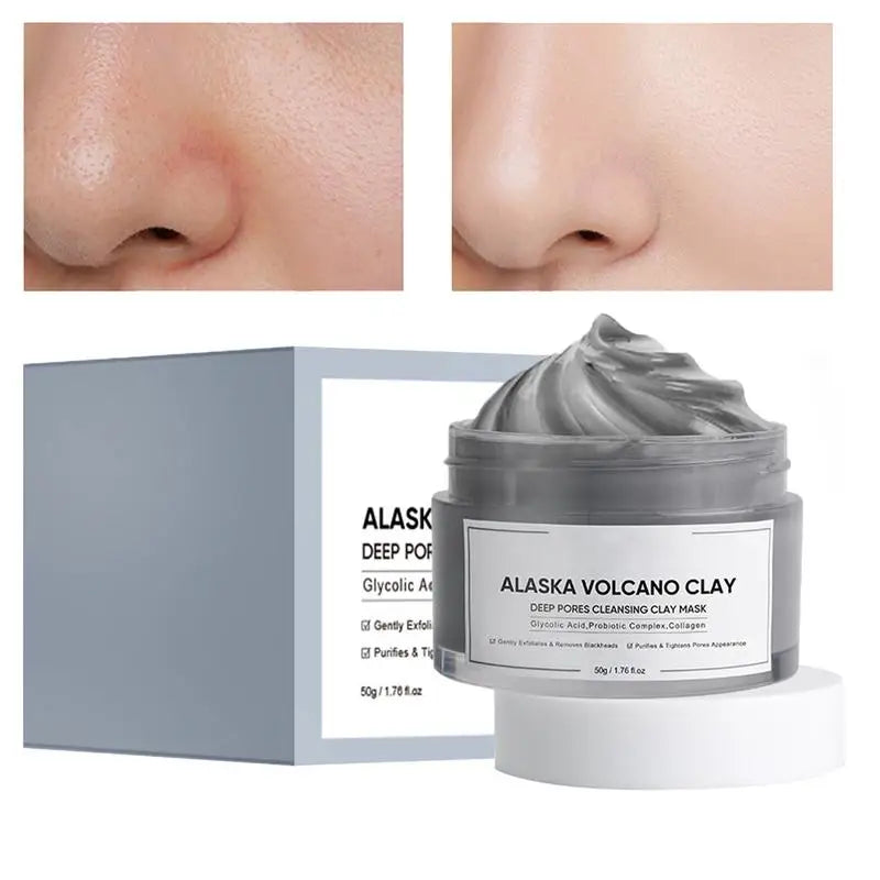 Face Cleansing Mud Mask Deep Cleansing Volcanic Mud Mask For Face Skincare Natural Dead Sea Mud Mask Smearing Volcanic Mud Oasis Select