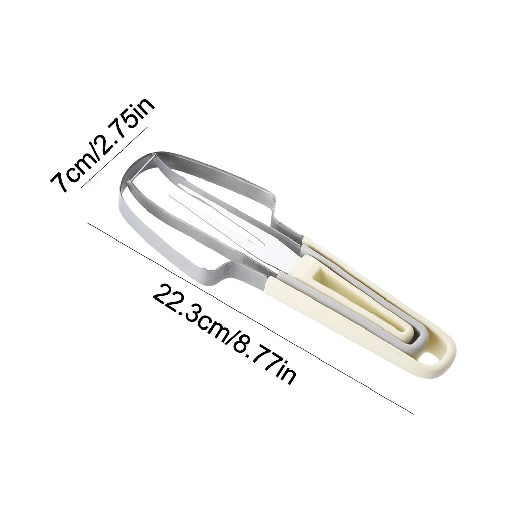 3-in-1 Watermelon Fork Slicer Cutter Watermelon Cutter Slicer Fork Set Stainless Steel Watermelon Cutter Slicer Tool for Camping Oasis Select