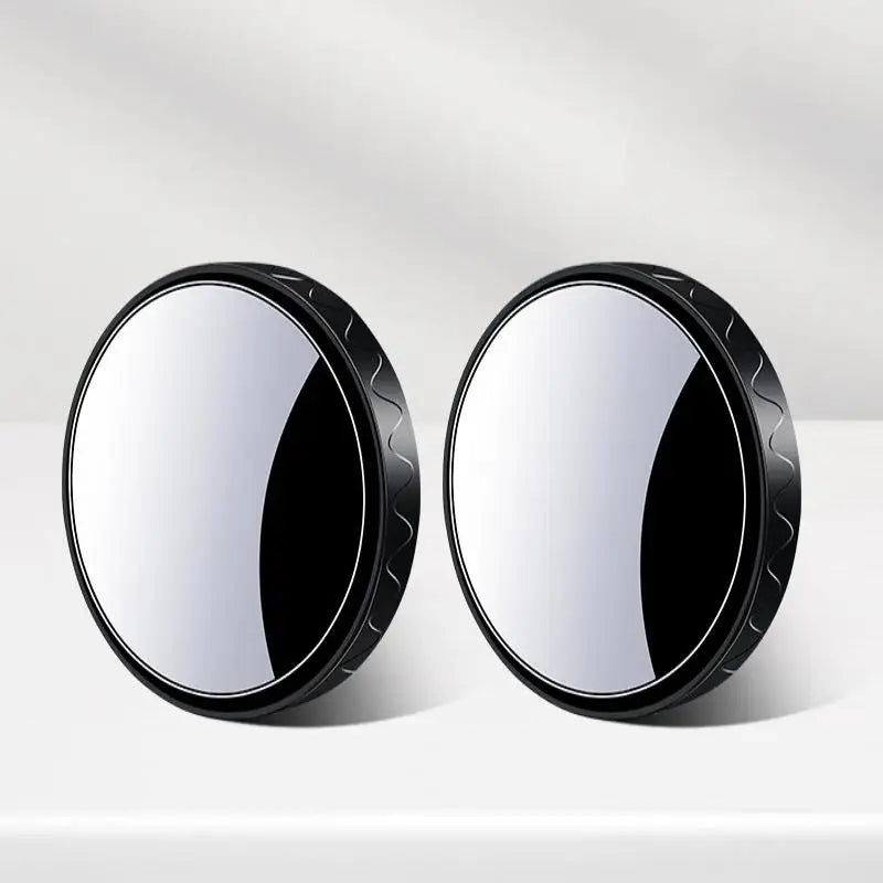 1 Pair 360 Blind Spot Mirror Adjustable Round Frame Wide-angle Rearview Car Rearview Sucker Mirrors Auxiliary Convex Mirror Oasis Select A2