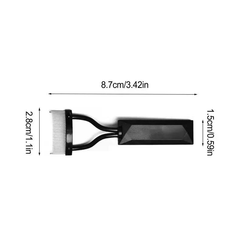 Lash Comb Separator Arc Designed Lash Separator for Girls Eye Lash Separator With Comb Cover Portable Eye Makeup Tool for Home Oasis Select